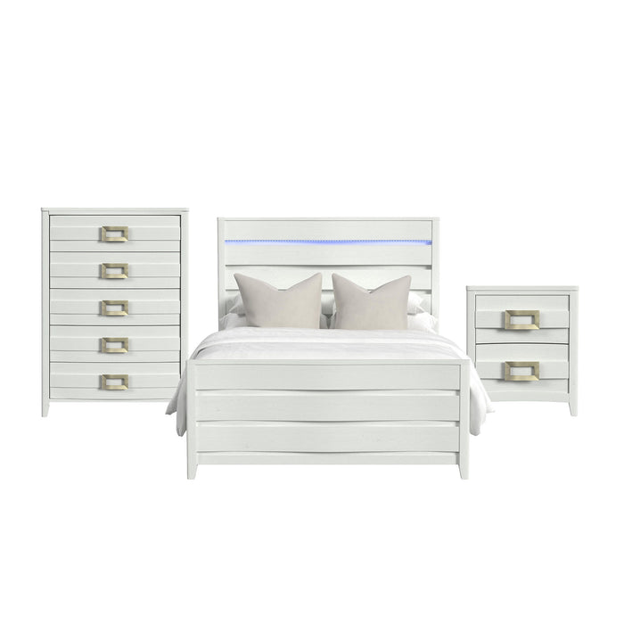 Tobias - Bedroom Set With LED – 3 Piece Bedroom Sets by Elements International at Furniture Wholesale Plus , Nashville furniture store