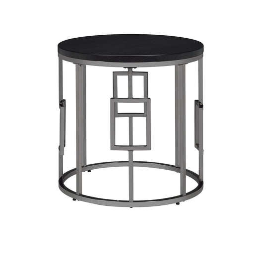 Ester - Round End Table - Chrome – End Tables by Elements International at Furniture Wholesale Plus , Nashville furniture store