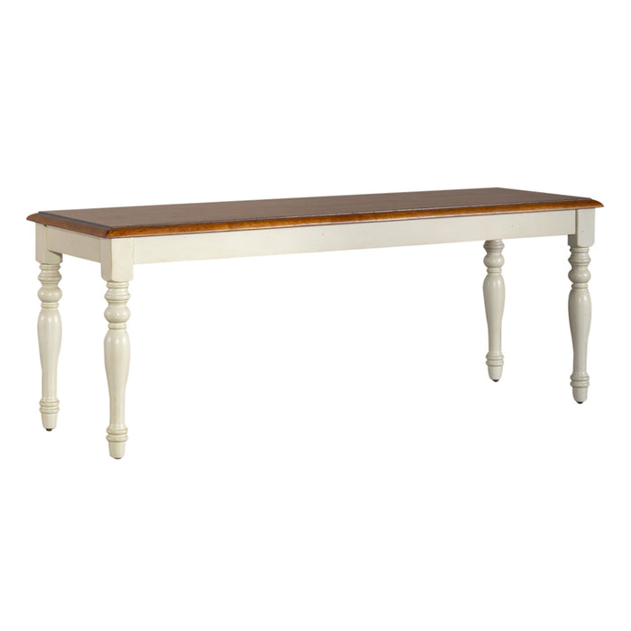 Ocean Isle - Bench - White – Dining Benches by Liberty Furniture at Furniture Wholesale Plus , Nashville furniture store