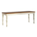 Ocean Isle - Bench - White – Dining Benches by Liberty Furniture at Furniture Wholesale Plus , Nashville furniture store