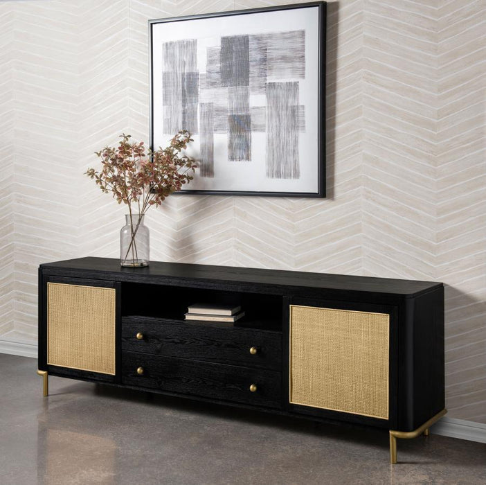 Arini - Rattan Cane 2-Door TV Stand Media Console - Premium TV Stands from Coaster Fine Furniture - Just $1079! Shop now at Furniture Wholesale Plus  We are the best furniture store in Nashville, Hendersonville, Goodlettsville, Madison, Antioch, Mount Juliet, Lebanon, Gallatin, Springfield, Murfreesboro, Franklin, Brentwood