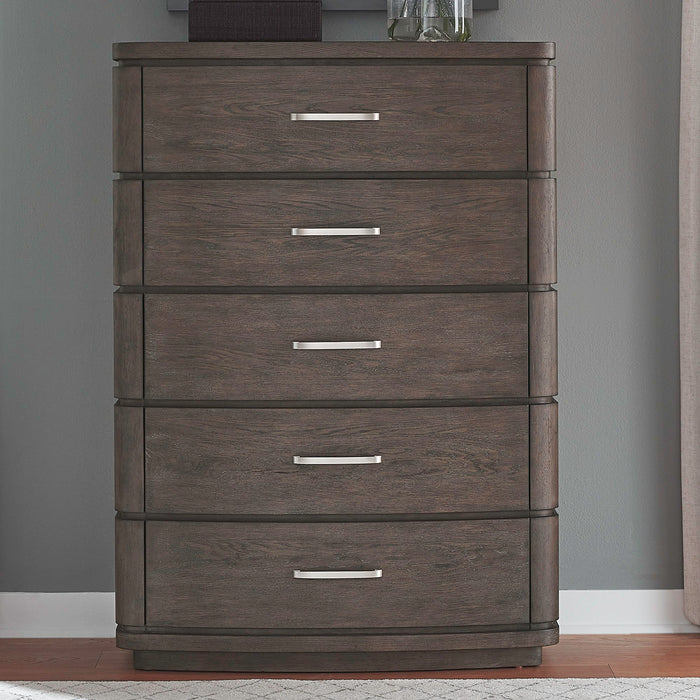 Cascade Falls - 5 Drawer Chest - Satin Espresso – Accent Chests by Liberty Furniture at Furniture Wholesale Plus , Nashville furniture store