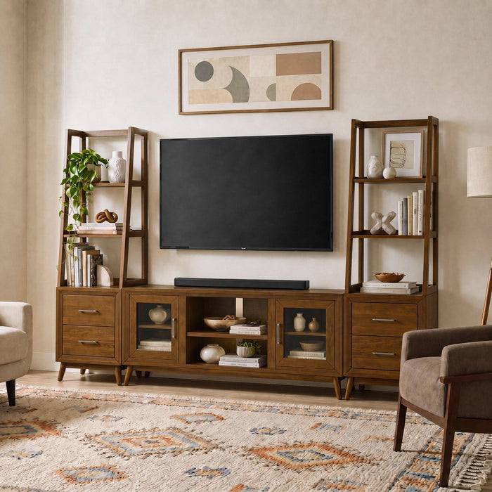 Santa Barbara - 2-Drawer Cabinet - Walnut – Accent Nightstands by Elements International at Furniture Wholesale Plus , Nashville furniture store
