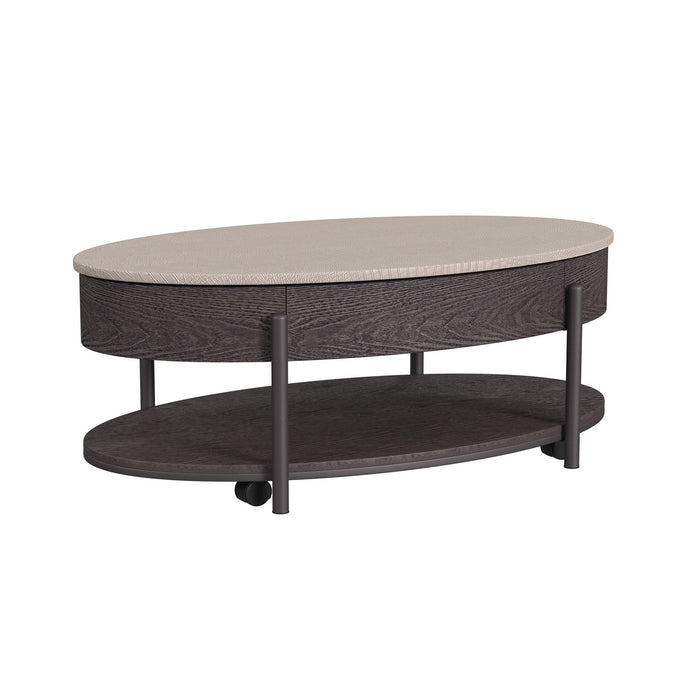 Nica - Lift Top Coffee Table - White And Brown – Coffee Tables by Elements International at Furniture Wholesale Plus , Nashville furniture store