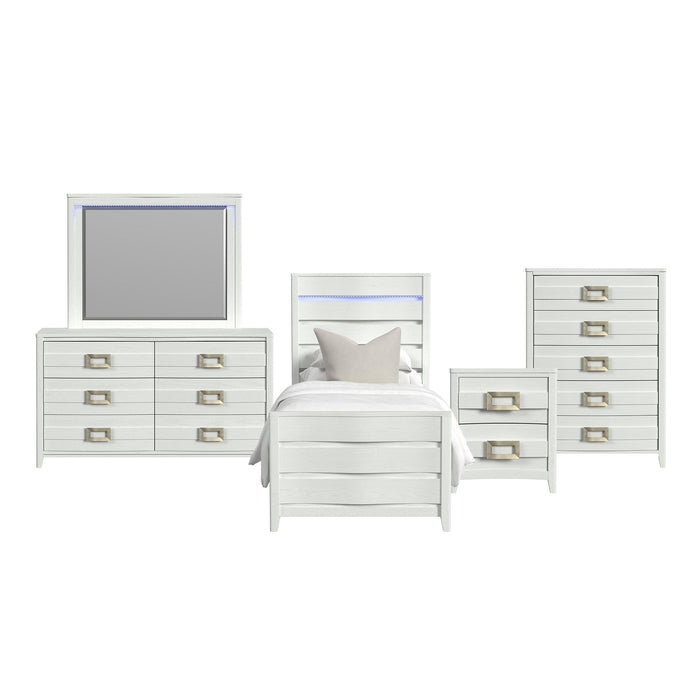 Tobias - Bedroom Set With LED – 3 Piece Bedroom Sets by Elements International at Furniture Wholesale Plus , Nashville furniture store
