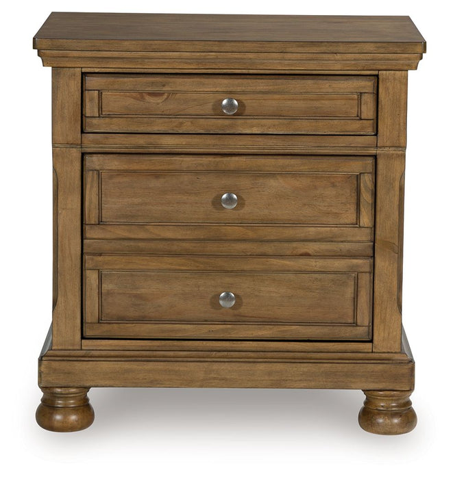 Feddinger - Two Drawer Night Stand - Medium Brown – Accent Nightstands by Signature Design by Ashley® at Furniture Wholesale Plus , Nashville furniture store