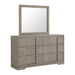 Kelis - 4 Piece Bedroom Set With Queen Panel Bed And LED - Gray – 4 Piece Bedroom Sets by Elements International at Furniture Wholesale Plus , Nashville furniture store