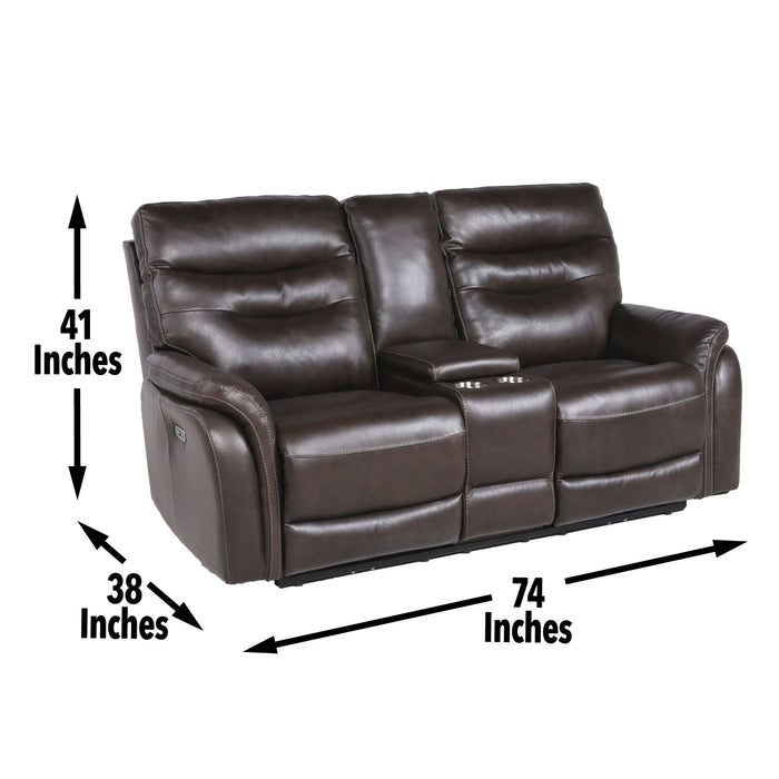 Fortuna - 3 Piece Dual Power Reclining Set - Coffee – 3 Piece Living Room Sets by Steve Silver Furniture at Furniture Wholesale Plus , Nashville furniture store
