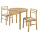 Bucknell - 3 Piece Round Drop Leaf Dining Table Set - Premium 3 Piece Dining Room Sets from CoasterEveryday - Just $299! Shop now at Furniture Wholesale Plus  We are the best furniture store in Nashville, Hendersonville, Goodlettsville, Madison, Antioch, Mount Juliet, Lebanon, Gallatin, Springfield, Murfreesboro, Franklin, Brentwood