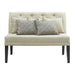 Maddox - Loveseat With Five Pillows - Beige – Upholstered Benches by Elements International at Furniture Wholesale Plus , Nashville furniture store