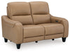 Mosswell - Power Reclining Loveseat With Adj Headrest - Toffee – Reclining Loveseats by Ashley® at Furniture Wholesale Plus , Nashville furniture store