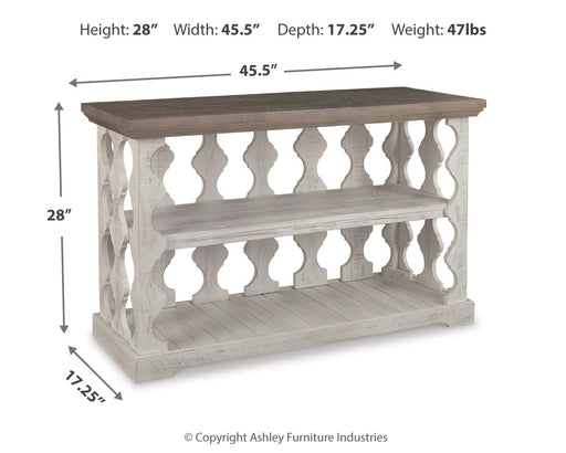 Havalance - Console Sofa Table - Gray / White – Sofa Tables by Signature Design by Ashley® at Furniture Wholesale Plus , Nashville furniture store