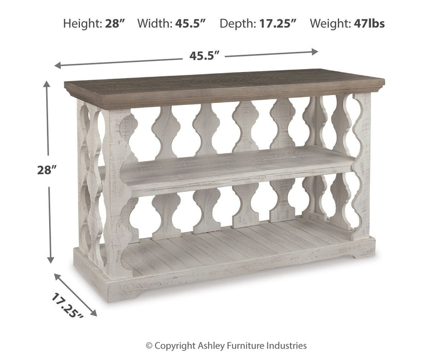 Havalance - Console Sofa Table - Gray / White – Sofa Tables by Signature Design by Ashley® at Furniture Wholesale Plus , Nashville furniture store