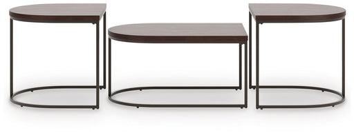 Vanmore - Occasional Table Set (Set of 3) - Dark Brown – Table Sets by Signature Design by Ashley® at Furniture Wholesale Plus , Nashville furniture store