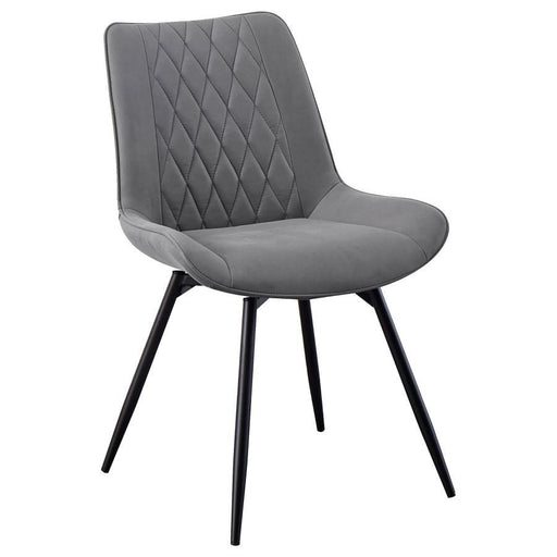 Diggs - Upholstered Swivel Dining Side Chair (Set of 2) - Gray - Premium Chair Sets from CoasterEssence - Just $309! Shop now at Furniture Wholesale Plus  We are the best furniture store in Nashville, Hendersonville, Goodlettsville, Madison, Antioch, Mount Juliet, Lebanon, Gallatin, Springfield, Murfreesboro, Franklin, Brentwood