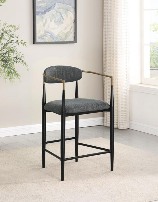 Tina - Metal Counter Height Bar Stool With Upholstered Back And Seat (Set of 2) - Premium Stool Sets from Coaster Fine Furniture - Just $419! Shop now at Furniture Wholesale Plus  We are the best furniture store in Nashville, Hendersonville, Goodlettsville, Madison, Antioch, Mount Juliet, Lebanon, Gallatin, Springfield, Murfreesboro, Franklin, Brentwood