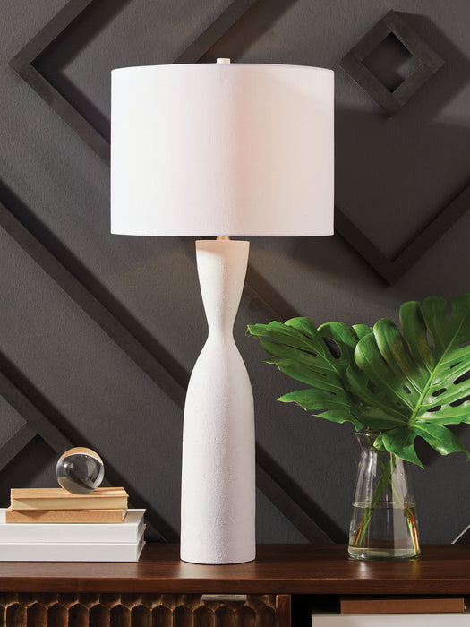 Davinford - Poly Table Lamp - White – Table Lamps by Signature Design by Ashley® at Furniture Wholesale Plus , Nashville furniture store