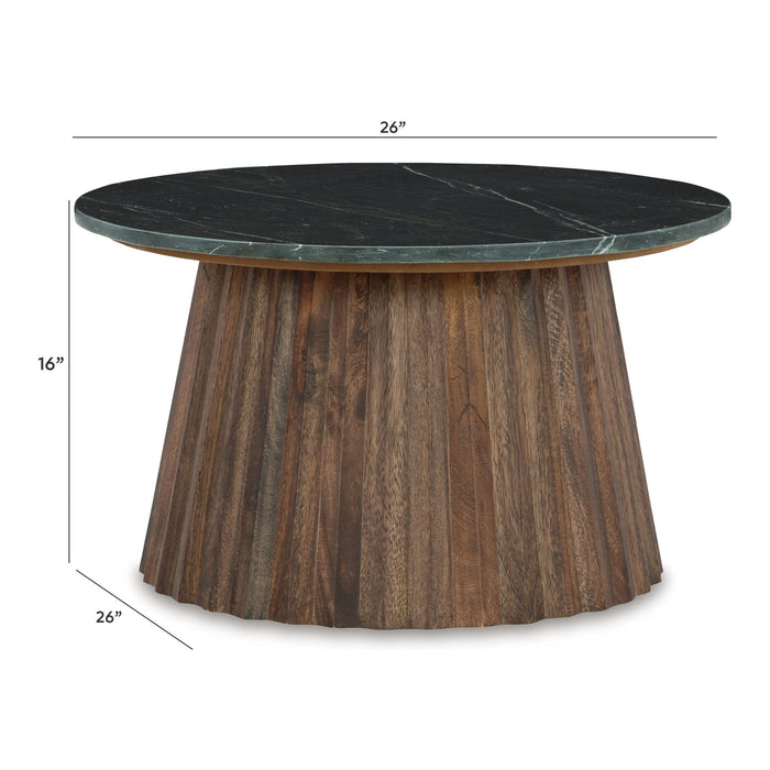 Ceilby - Accent Cocktail Table - Black / Brown – Coffee Tables by Signature Design by Ashley® at Furniture Wholesale Plus , Nashville furniture store