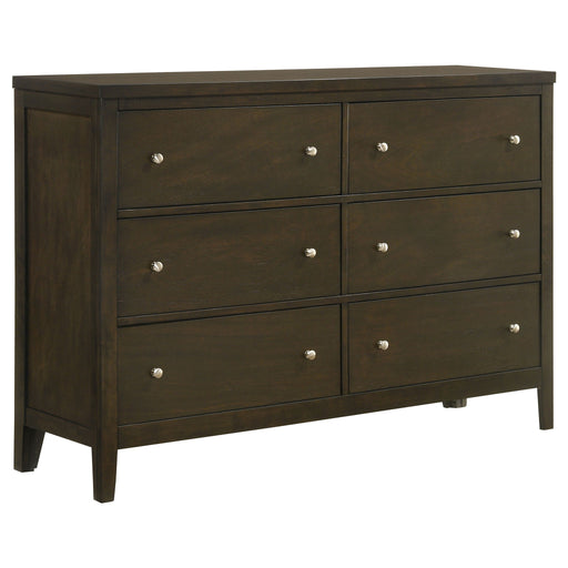 Wilkes - 6-Drawer Dresser – Dressers by Coaster Fine Furniture at Furniture Wholesale Plus , Nashville furniture store