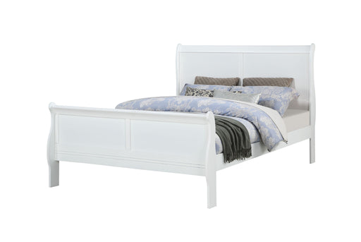 Louis Philip - California King Bed - White – Sleigh Beds by Crown Mark at Furniture Wholesale Plus , Nashville furniture store