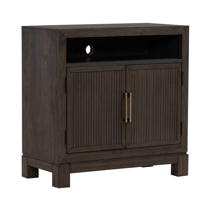 Modern Edge - Bedside Chest With Charging Station - Caffe – Bedside Chests by Liberty Furniture at Furniture Wholesale Plus , Nashville furniture store