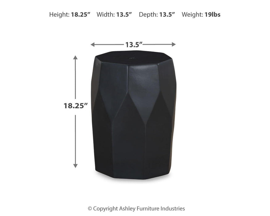 Rhysworth - Stool - Black – Accent Stools by Signature Design by Ashley® at Furniture Wholesale Plus , Nashville furniture store