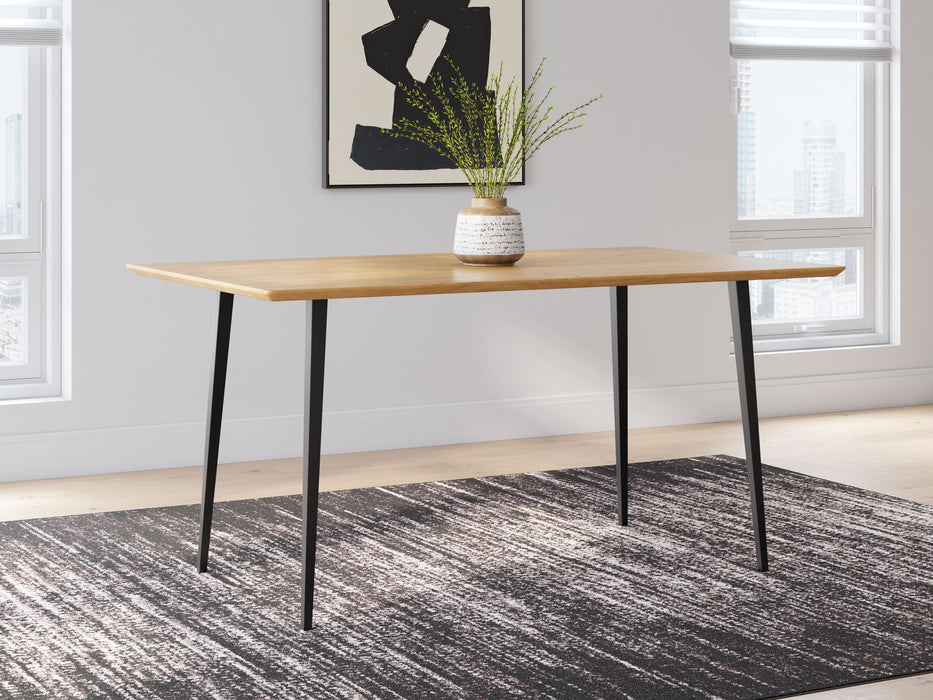 Gretlynn - Rectangular Dining Room Table - Black / Natural – Dining Tables by Signature Design by Ashley® at Furniture Wholesale Plus , Nashville furniture store