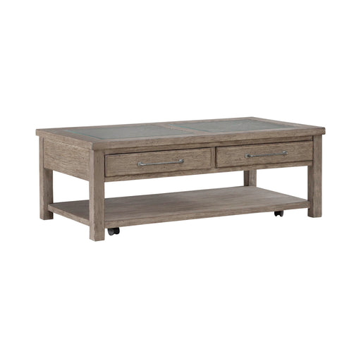 Skyview Lodge - Cocktail Table - Cobblestone – Cocktail Tables by Liberty Furniture at Furniture Wholesale Plus , Nashville furniture store
