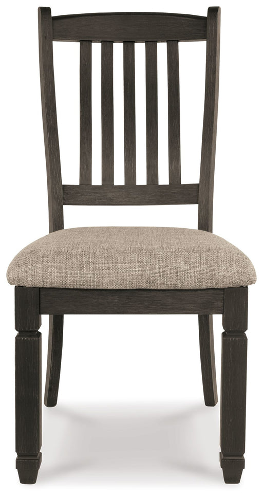 Tyler Creek - Dining UPH Side Chair (Set of 2) - Slatback - Black / Grayish Brown – Chair Sets by Signature Design by Ashley® at Furniture Wholesale Plus , Nashville furniture store