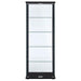 Delphinium - 5-Shelf Clear Glass Curio Display Cabinet - Black – Curio Cabinets by CoasterEveryday at Furniture Wholesale Plus , Nashville furniture store