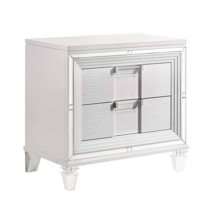 Twenty Nine - Nightstand With USB - White – Nightstands w/ Charging Stations by Elements International at Furniture Wholesale Plus , Nashville furniture store