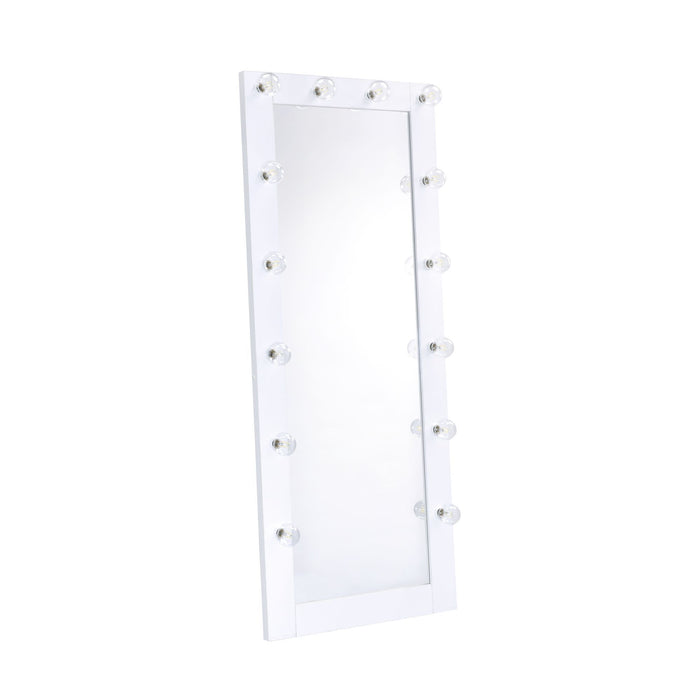 Lindy - Floor Mirror - Glossy White – Floor Mirrors by Elements International at Furniture Wholesale Plus , Nashville furniture store