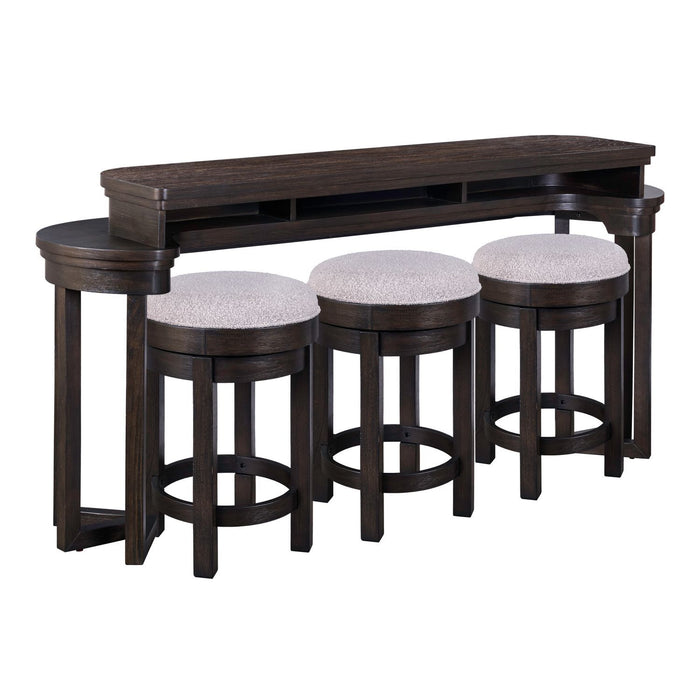 Weston - 4 Piece Bar Set - Peppercorn – 4 Piece Living Room Sets by Liberty Furniture at Furniture Wholesale Plus , Nashville furniture store