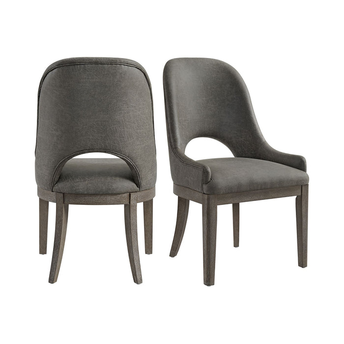 Hollywood Park - Dining Chair (Set of 2) - Dark Gray – Chair Sets by Elements International at Furniture Wholesale Plus , Nashville furniture store