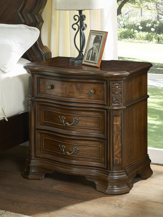 Royale - Nightstand With USB And Power Outlet - Dark Brown – Nightstands w/ Charging Stations by Steve Silver Furniture at Furniture Wholesale Plus , Nashville furniture store