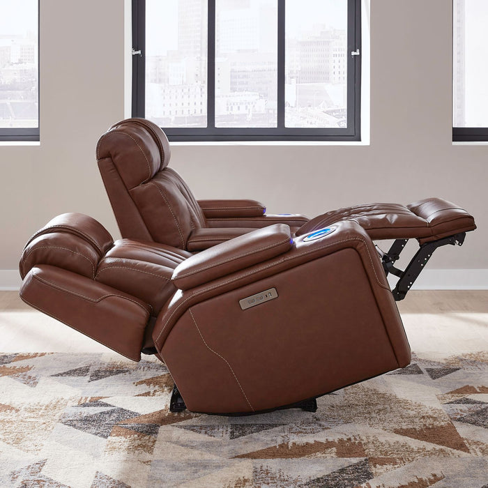 Caswell - Loveseat With Console P2 & ZG - Nature Chestnut – Reclining Loveseats by Liberty Furniture at Furniture Wholesale Plus , Nashville furniture store