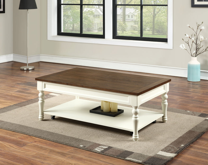 Joanna - 3 Piece Table Set (2 End & Coffee Tables) - White – Table Sets by Steve Silver Furniture at Furniture Wholesale Plus , Nashville furniture store