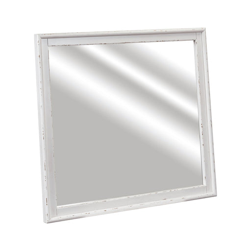 Backroads - Landscape Mirror - Weathered White – Landscape Mirrors by Liberty Furniture at Furniture Wholesale Plus , Nashville furniture store
