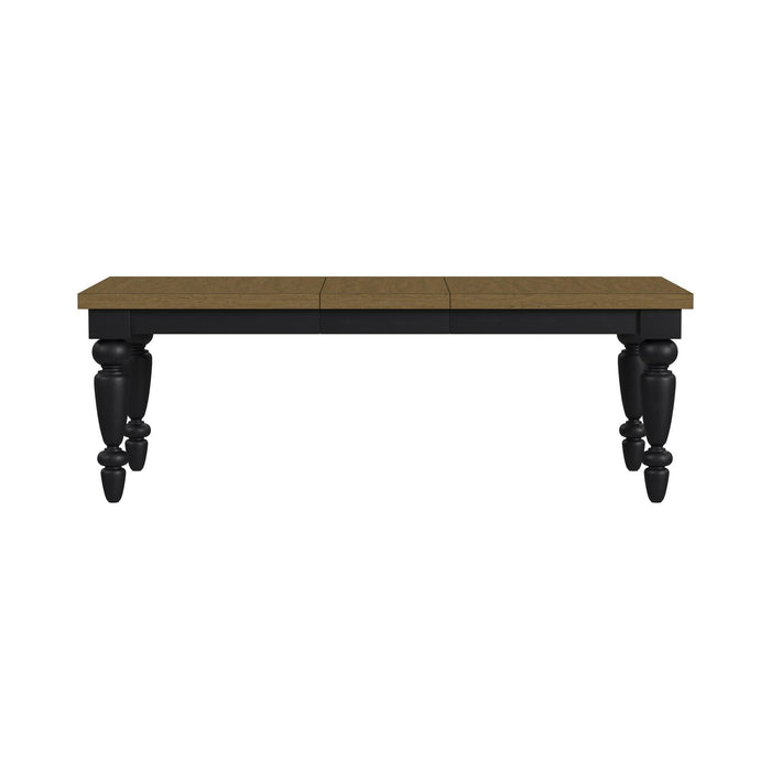 Heritage - Rectangular Dining Table With 18" Leaf - Oak Brown And Black – Dining Tables by Elements International at Furniture Wholesale Plus , Nashville furniture store