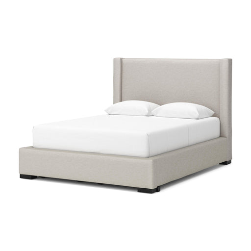 Brozmont - Queen Upholstered Storage Bed - Oatmeal – Storage Beds by Benchcraft® at Furniture Wholesale Plus , Nashville furniture store