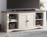 Havalance - Extra Large TV Stand - 2 Doors - Brown / Beige – TV Stands by Signature Design by Ashley® at Furniture Wholesale Plus , Nashville furniture store