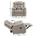 Tyson - Glider Recliner - Pearl Silver – Glider Chairs by Steve Silver Furniture at Furniture Wholesale Plus , Nashville furniture store