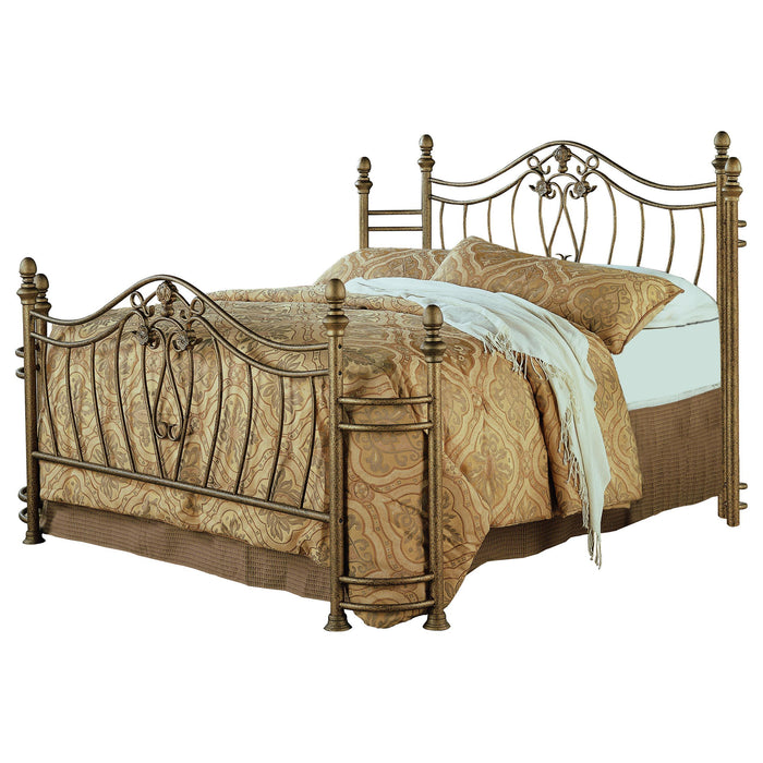 Sydney Eastern King Bed Antique Brushed Gold - Premium Bed from Coaster Z2 Standard - Just $398! Shop now at Furniture Wholesale Plus  We are the best furniture store in Nashville, Hendersonville, Goodlettsville, Madison, Antioch, Mount Juliet, Lebanon, Gallatin, Springfield, Murfreesboro, Franklin, Brentwood