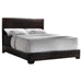 Conner Queen Upholstered Panel Bed Black and Dark Brown - Premium Bed from Coaster Z2 Standard - Just $238! Shop now at Furniture Wholesale Plus  We are the best furniture store in Nashville, Hendersonville, Goodlettsville, Madison, Antioch, Mount Juliet, Lebanon, Gallatin, Springfield, Murfreesboro, Franklin, Brentwood