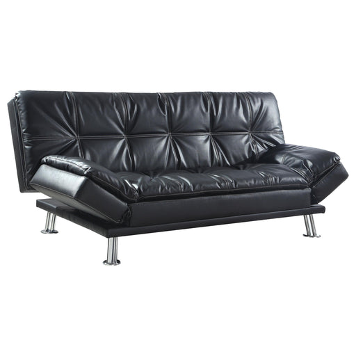 Dilleston Tufted Back Upholstered Sofa Bed Black - Premium Sleeper from Coaster Z2 Standard - Just $530! Shop now at Furniture Wholesale Plus  We are the best furniture store in Nashville, Hendersonville, Goodlettsville, Madison, Antioch, Mount Juliet, Lebanon, Gallatin, Springfield, Murfreesboro, Franklin, Brentwood