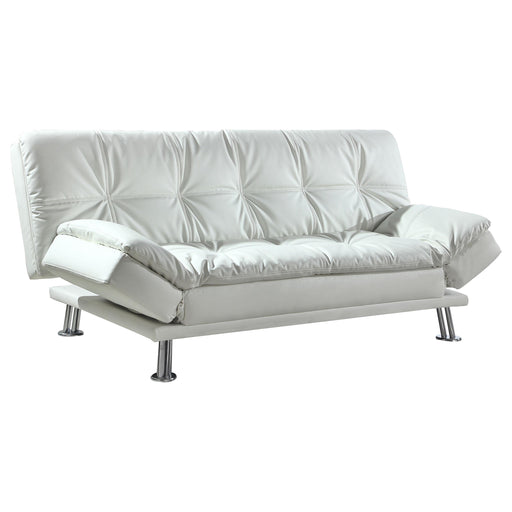 Dilleston Tufted Back Upholstered Sofa Bed White - Premium Sleeper from Coaster Z2 Standard - Just $530! Shop now at Furniture Wholesale Plus  We are the best furniture store in Nashville, Hendersonville, Goodlettsville, Madison, Antioch, Mount Juliet, Lebanon, Gallatin, Springfield, Murfreesboro, Franklin, Brentwood