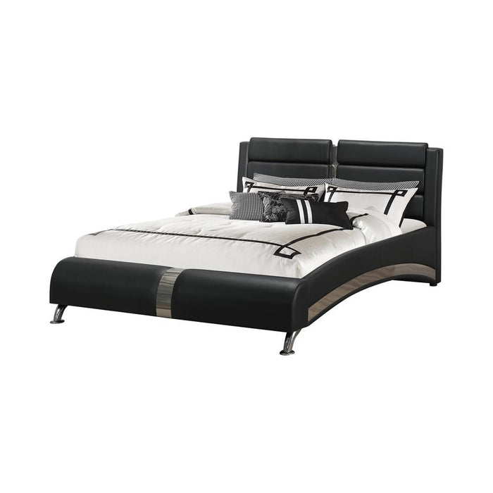 Jeremaine Eastern King Upholstered Bed Black - Premium Bed from Coaster Z2 Standard - Just $798! Shop now at Furniture Wholesale Plus  We are the best furniture store in Nashville, Hendersonville, Goodlettsville, Madison, Antioch, Mount Juliet, Lebanon, Gallatin, Springfield, Murfreesboro, Franklin, Brentwood