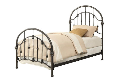 Rowan Twin Bed Dark Bronze - Premium Bed from Coaster Z2 Standard - Just $418! Shop now at Furniture Wholesale Plus  We are the best furniture store in Nashville, Hendersonville, Goodlettsville, Madison, Antioch, Mount Juliet, Lebanon, Gallatin, Springfield, Murfreesboro, Franklin, Brentwood