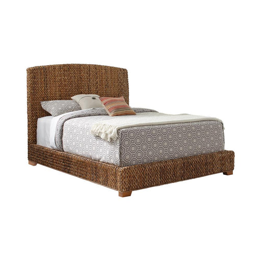 Laughton Hand-Woven Banana Leaf Eastern King Bed Amber - Premium Bed from Coaster Z2 Standard - Just $1098! Shop now at Furniture Wholesale Plus  We are the best furniture store in Nashville, Hendersonville, Goodlettsville, Madison, Antioch, Mount Juliet, Lebanon, Gallatin, Springfield, Murfreesboro, Franklin, Brentwood