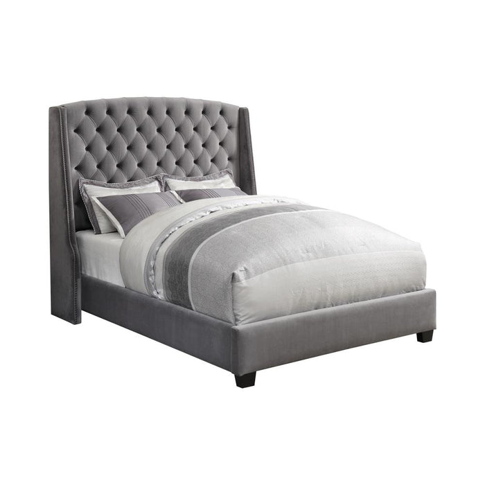 Pissarro Full Tufted Upholstered Bed Grey - Premium Bed from Coaster Z2 Standard - Just $630! Shop now at Furniture Wholesale Plus  We are the best furniture store in Nashville, Hendersonville, Goodlettsville, Madison, Antioch, Mount Juliet, Lebanon, Gallatin, Springfield, Murfreesboro, Franklin, Brentwood